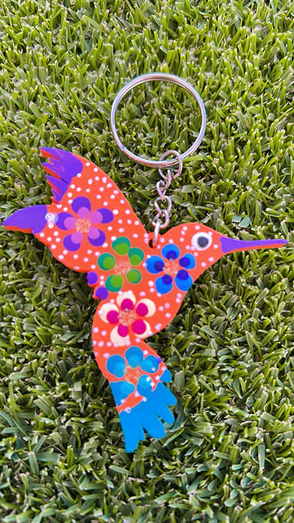 Llaveros alebrije de Colibrí / Hummingbird Alebrije Keychains